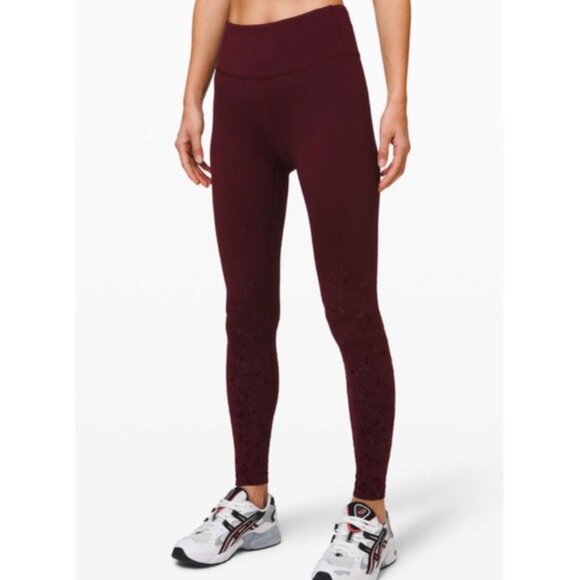 Lululemon Women's Speckle Shine Speed Wunder Mid-Rise Tight 28 Size 6 - Picture 2 of 10